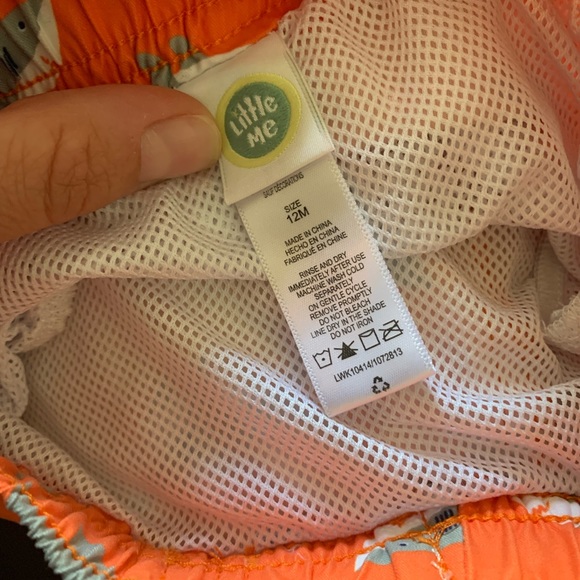 Little Me Boys 12 months Beach Swimming Set Shorts - Picture 3 of 4
